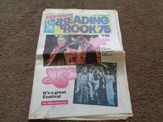 Thin Lizzy,  Ufo,  Hawkwind,  Yes,  Judas Priest Etc Reading Festival 1975 Programme