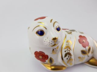 Porcelain Royal Crown Derby Bone China Seal Figurine Paperweight 5