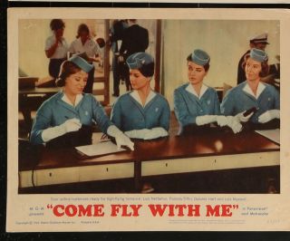 Come Fly With Me Pamela Tiffin Stewardesses 1963 Film Lobby Card 11 X 14 Poster