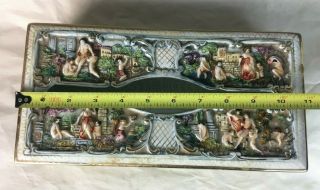 Fine Museum Quality High End Estate Antique Capodimonte Box Highly Collectible