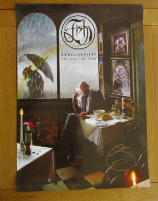 Bouillabaisse The Best Of Fish (marillion) 2005 Promo Poster Signed Autographed