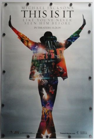 Michael Jackson: This Is It 2009 Double Sided Movie Poster 27 " X 40 "