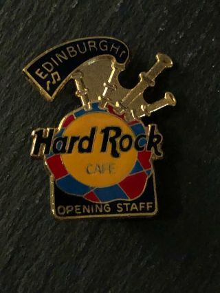 Hard Rock Cafe Opening Staff Pin - Edinburgh - Limited Edition