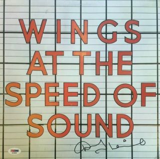 Denny Laine Autographed Signed Wings Vinyl Record Album Psa Dna Paul Mccartney