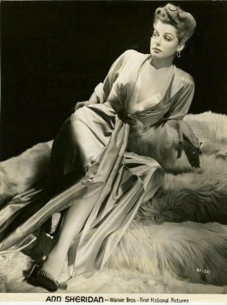 Ann Sheridan 1940s 8x10 Sexy Actress Vintage Movie Photo 2581