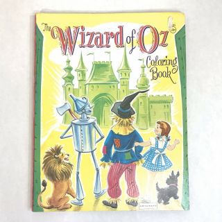 Vintage Wizard Of Oz Coloring Book Collector Artcraft Saalfield Publishing