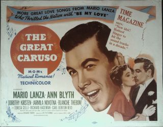 The Great Caruso Lobby Card Complete Set 1951 Mario Lanza