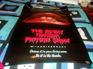 The Rocky Horror Picture Show Movie Rental Poster 1990 15th Anniversary Horror