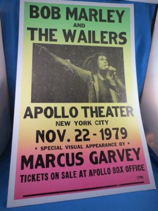 Bob Marley Wailers Apollo Theater Ny York City 