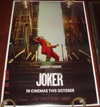 Joker (2019) Joaquin Phoenix Robert De Niro Double Sided Ds Poster