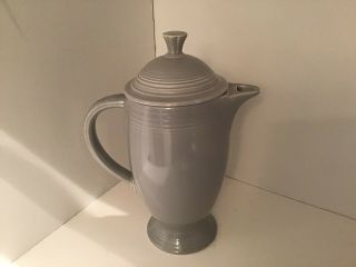 Rare Vintage Fiesta Ware Grey Coffee Pot With Lid