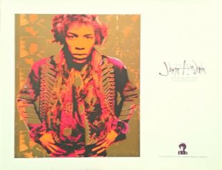 Rare 1992 Jimi Hendrix Exhibition Portfolio - Set Of 6 12 " X17 " Prints - Ss