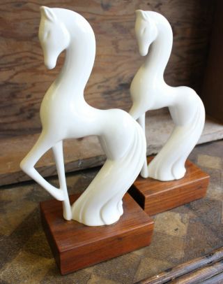 Roselane Horse Pony Statues Figurines Pair