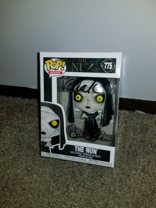 Funko pop Bonnie Aarons Signed The Nun w/ “Valak” inscribed 2