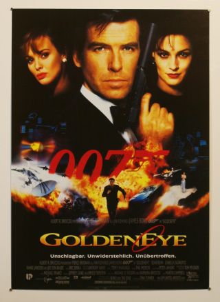 Goldeneye - James Bond - Vintage 1995 German Movie Poster 23x33 " 007 Classic Art