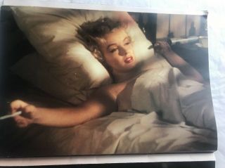 Marilyn Monroe Vintage 11”x16” Litho Poster By Paul Mathur England 1986 Book
