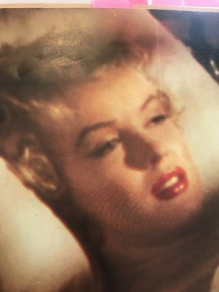 MARILYN MONROE VINTAGE 11”x16” LITHO POSTER by PAUL MATHUR ENGLAND 1986 BOOK 2