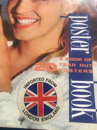 MARILYN MONROE VINTAGE 11”x16” LITHO POSTER by PAUL MATHUR ENGLAND 1986 BOOK 3