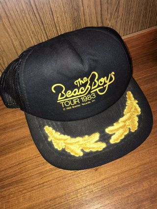 The Beach Boys 1983 Tour Trucker Hat Snap Back Brother Last Tour Lineup