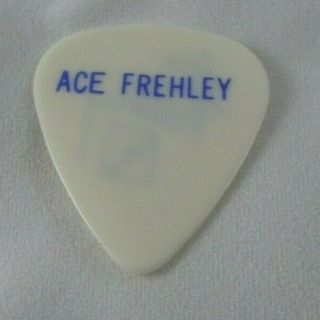 Vintage Ace Frehley Solo Tour Block Letters And Signature Guitar Pick Kiss
