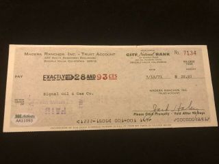 JACK HALEY THE TIN MAN SGC Authenticated WIZARD OF OZ SIGNED AUTOGRAPHED CHECK 2
