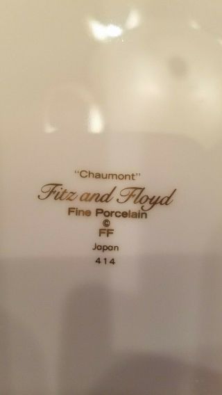 FITZ AND FLOYD CHAUMONT CINNABAR 5 PIECE PLACE SETTING - 6