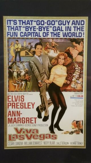 Elvis / Ann Margret Viva Las Vegas 20 " X 14 " Matted Poster