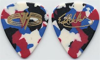 Van Halen 1995 Balance Tour Eddie Van Halen Multi Color Signature Guitar Pick
