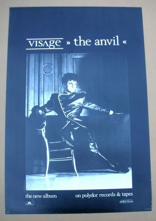 Visage Steve Strange The Anvil Us Promo Poster 1982 Promo Poster - Rare