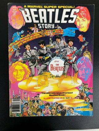 Stan Lee Presents The Beatles Story Comic Book Marvel Special 1978.  406