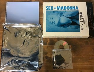 Madonna /sex Book And Cd Opened Japanese Only Picture Box