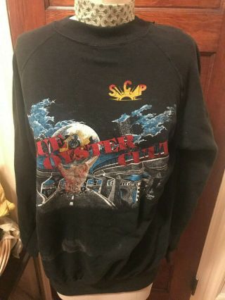 Blue Oyster Cult French Tour 1984 Fevier Vintage Sweatshirt Size Medium Rare Htf