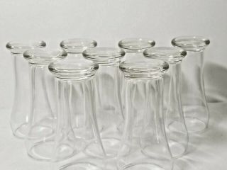 Old FEDERAL GLASS Fountain Ice Cream Cone Holder Bell Shape Set of 9 3