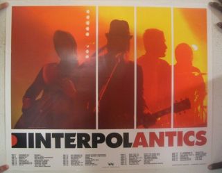 Interpol Poster Promo Antics Tour Dates