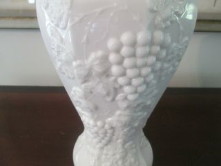westmoreland paneled grape milk glass pickel jar/vase 2