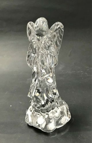 Authentic Waterford Crystal Native Angel With Horn Trumpet Figurine