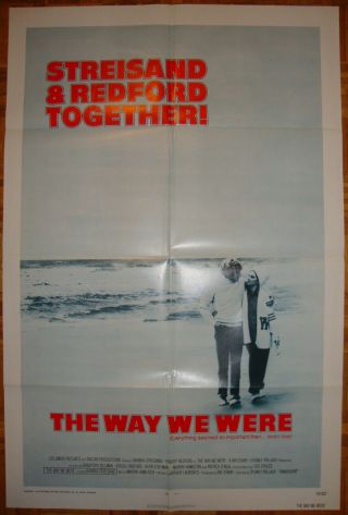 The Way We Were - S.  Pollack - Barbra Streisand - Robert Redford - Os Foreign (27x41 Inch