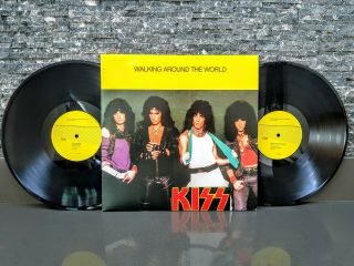 Kiss Walking Around The World Unofficial Live Bootleg Double Vinyl Album Aucoin