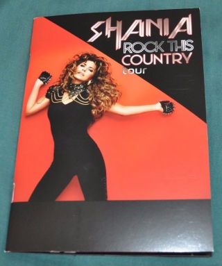 Shania Twain Rock This Country Tour Rare Vip Photo Book/program,  Now W/free Cd
