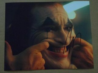 Joaquin Phoenix 8x10 Signed Photo Autographed - " Joker Cast "