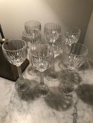 Retired Mikasa Park Lane Wine Hock Glasses Set Of 8