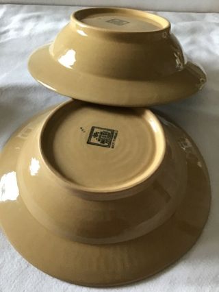 RARE Nicholas Mosse Pottery Pansy Soup Bowls Ireland Stoneware Set Of 2 8