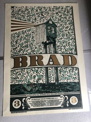Brad Uk Tour Poster - Pearl Jam Shawn Smith Stone Gossard