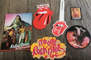 Rolling Stones 4 Promo Stickers From The Seventies