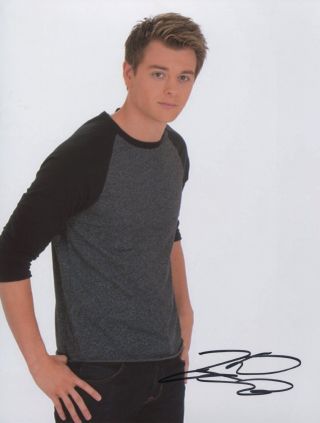 Chad Duell Signed General Hospital Wizards Of Waverly Place 8x10 Photo W Pj