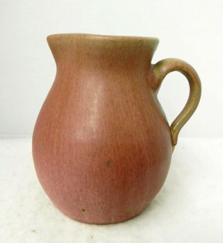 Ex Rare Waco Pottery Strawberry Variant Glaze Pitcher,  Madison Co.  Ky,  1930 
