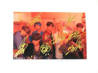 Signed Photo BTS Bangtan Boys Jimin Jin Jhope JungKook SUGA ALL7 Autograph inink 5