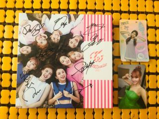 (with Photocard) Twice Signed Autograph Twicecoaster Lane1 Tt Album