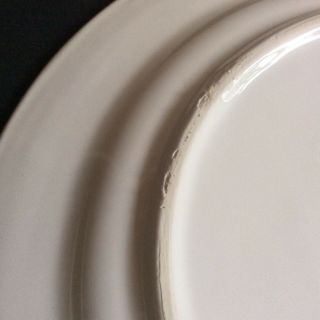 “INTO THE JUNGLE” VIETRI 2 Dinner Plates,  2 Salad Plates Tropical greens & white 8