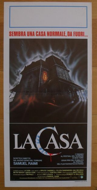 Evil Dead Sam Raimi Horror Italian Movie Poster 